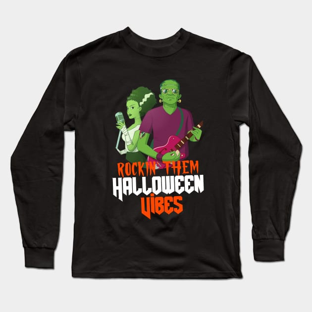 Rockin' Them Halloween Vibes Long Sleeve T-Shirt by MCAL Tees